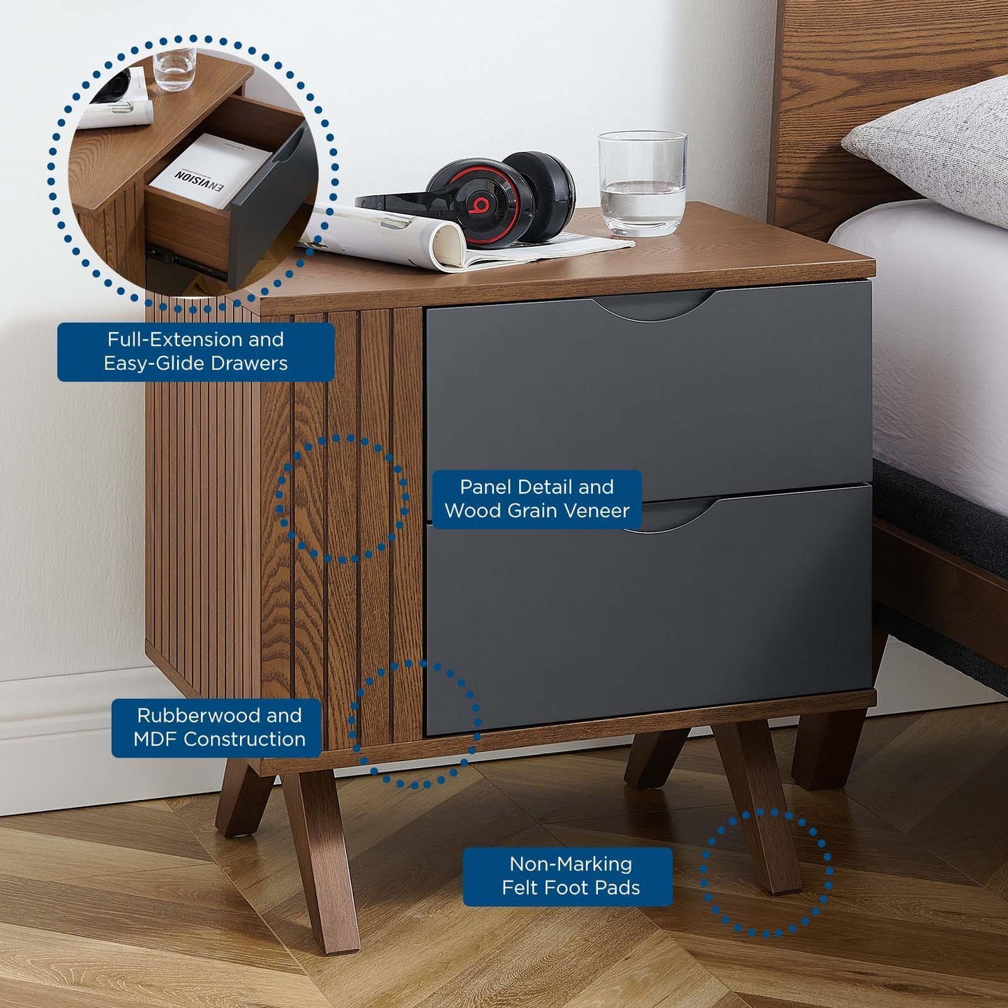 Modway Dylan Nightstand FredCo