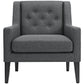 Modway Earnest Upholstered Fabric Armchair FredCo
