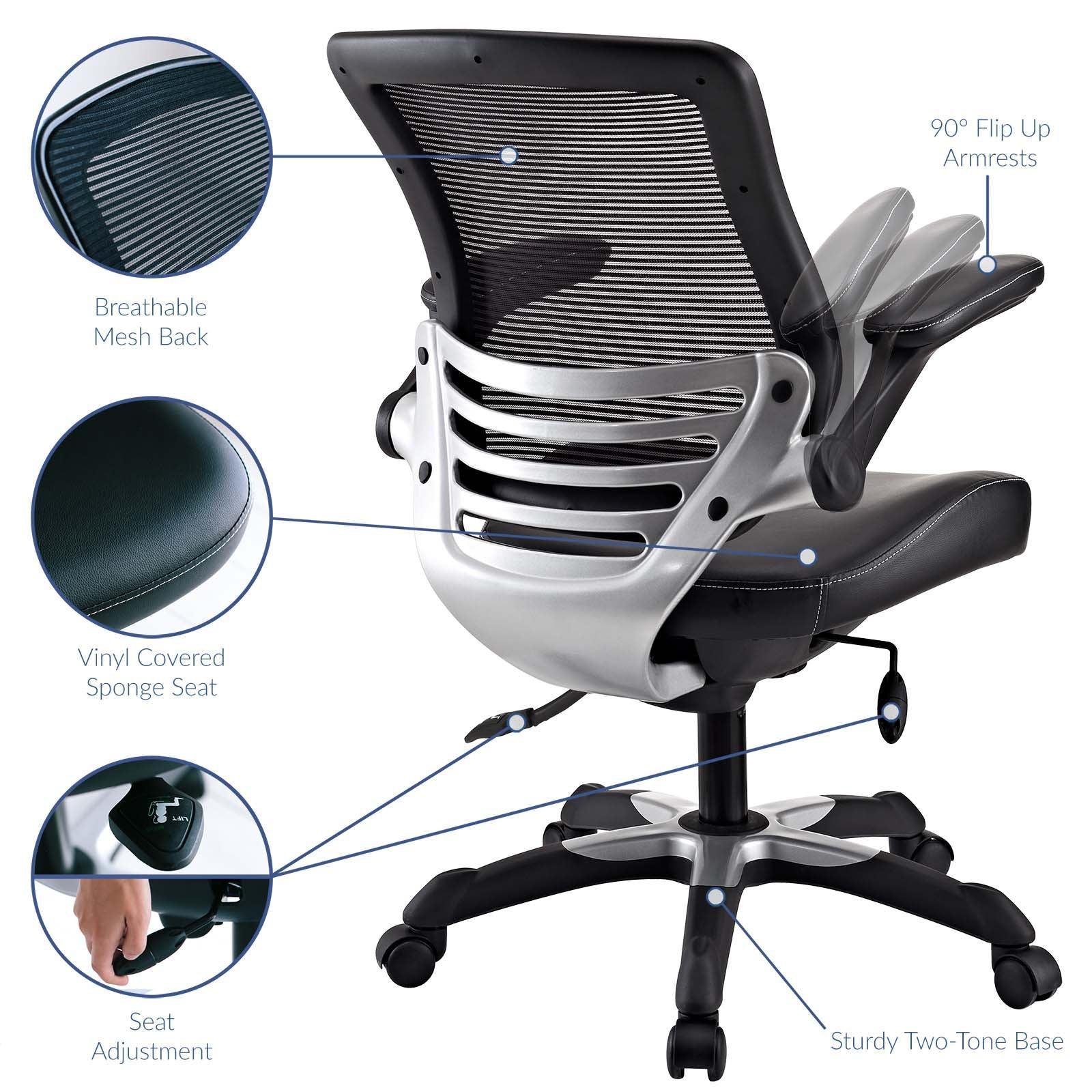 Modway Edge Vinyl Office Chair FredCo