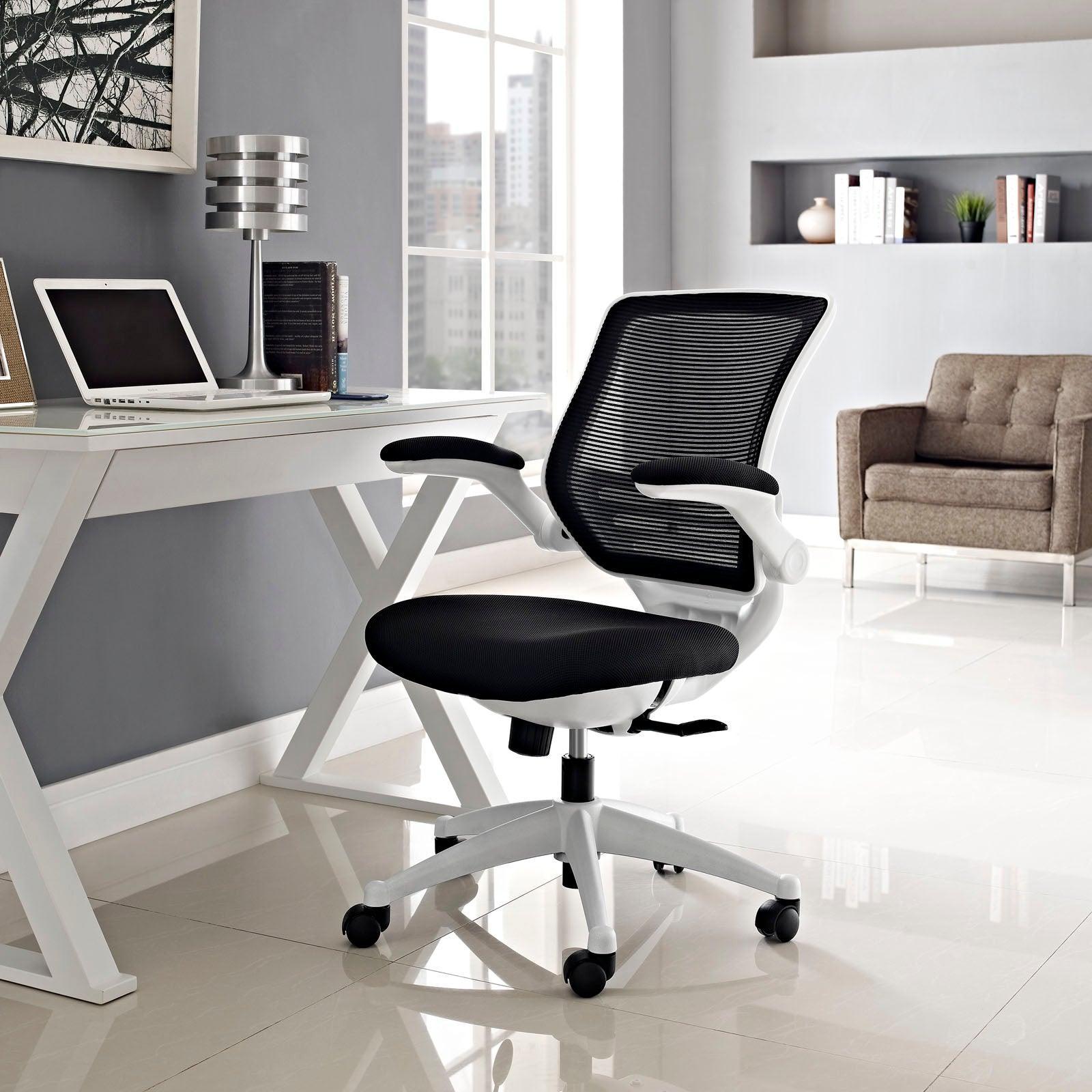 Modway Edge White Base Office Chair FredCo