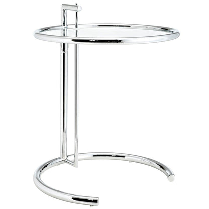 Modway Eileen Gray Chrome Stainless Steel End Table FredCo