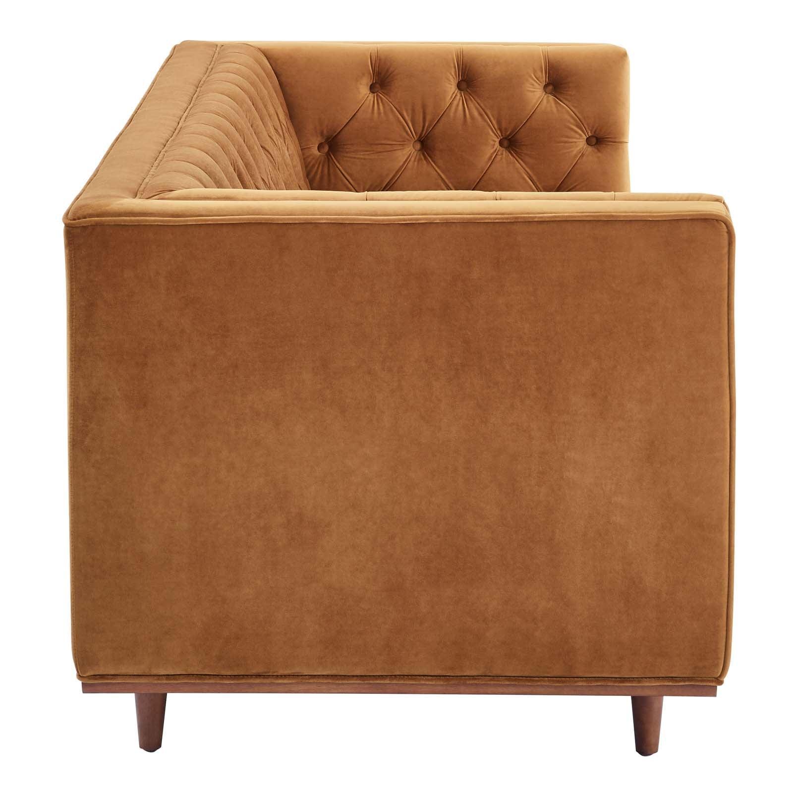 Modway Elation Tufted Performance Velvet Sofa FredCo