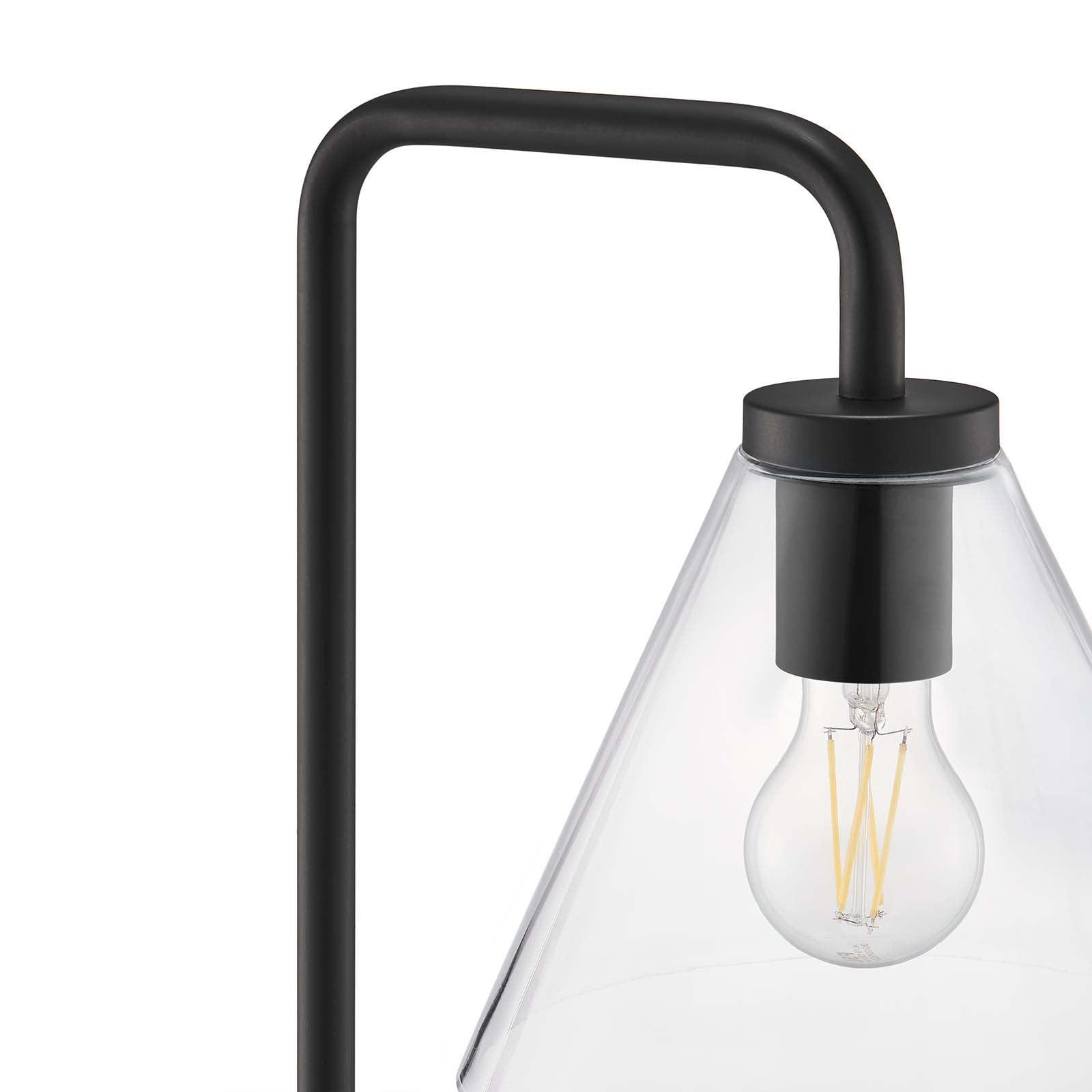 Modway Element Transparent Glass Glass and Metal Floor Lamp FredCo