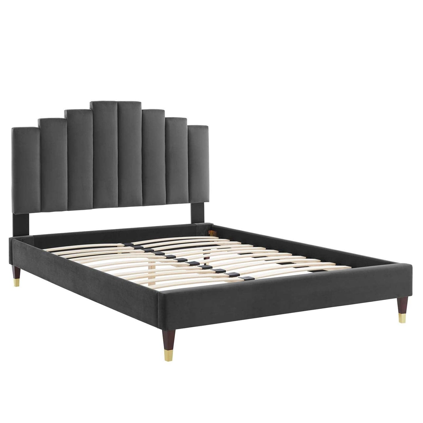 Modway Elise Full Performance Velvet Platform Bed FredCo