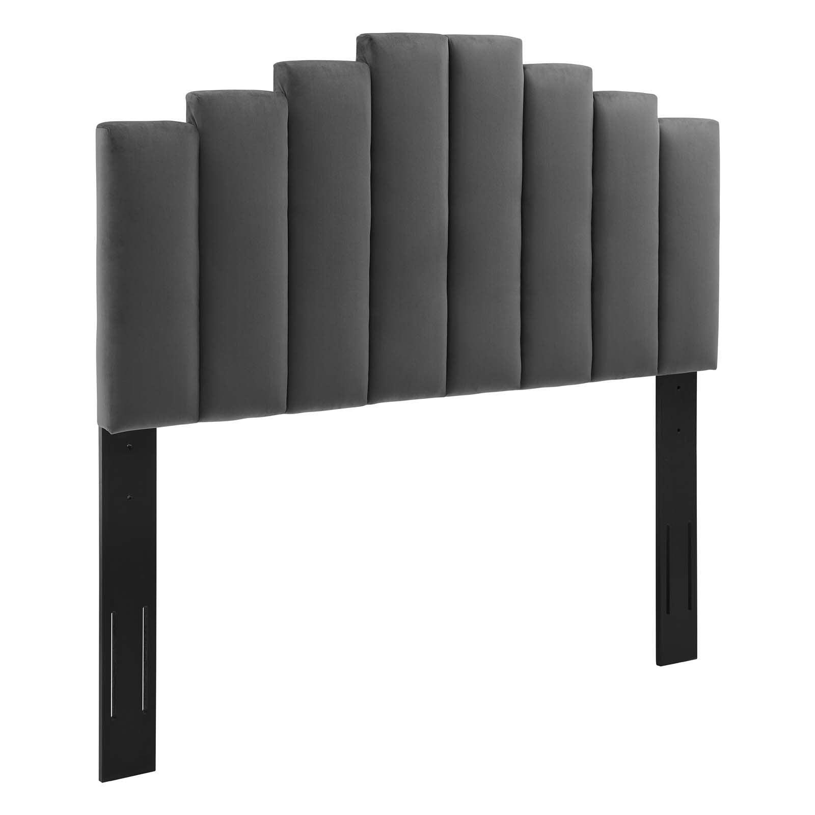 Modway Elise King Performance Velvet Platform Bed FredCo