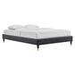 Modway Elise King Performance Velvet Platform Bed FredCo