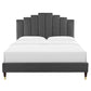Modway Elise King Performance Velvet Platform Bed FredCo