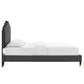 Modway Elise King Performance Velvet Platform Bed FredCo