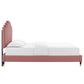 Modway Elise Twin Performance Velvet Platform Bed FredCo