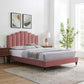 Modway Elise Twin Performance Velvet Platform Bed FredCo