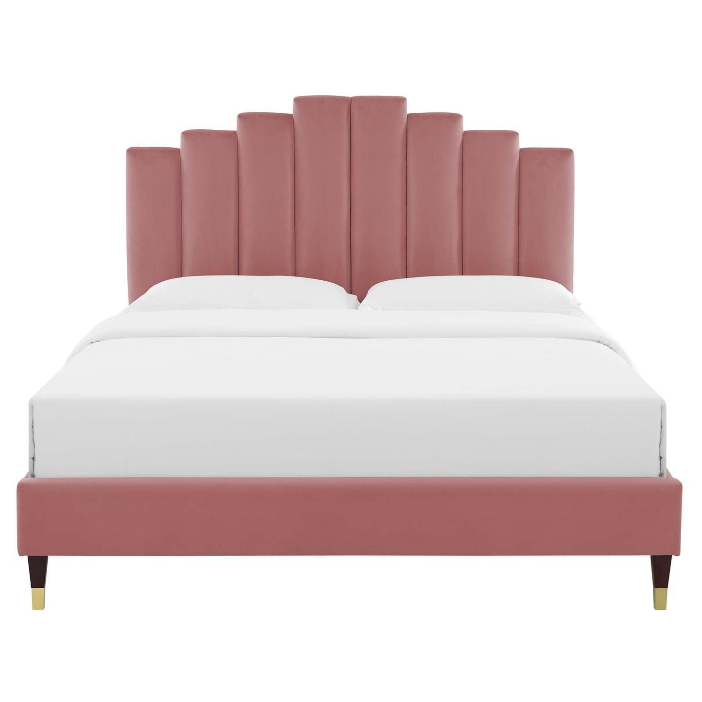 Modway Elise Twin Performance Velvet Platform Bed FredCo