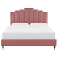 Modway Elise Twin Performance Velvet Platform Bed FredCo