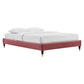 Modway Elise Twin Performance Velvet Platform Bed FredCo