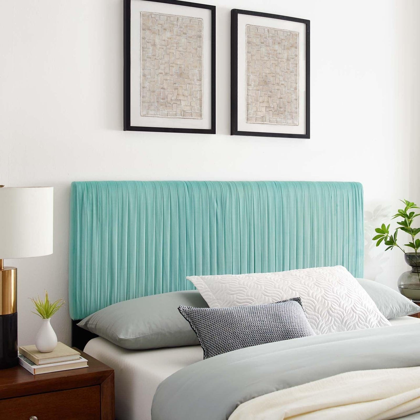 Modway Eloise Channel Tufted Performance Velvet King/California King Headboard FredCo