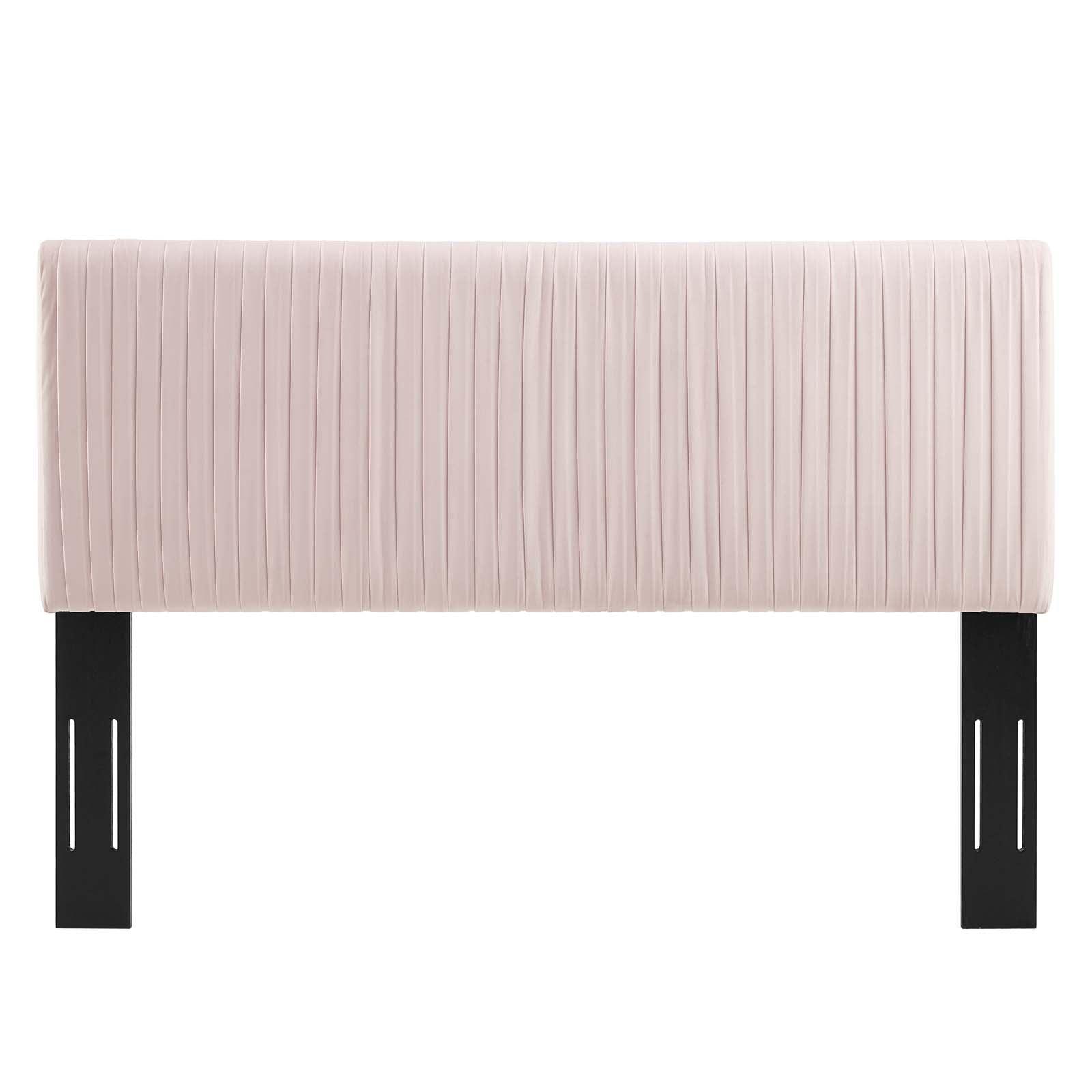 Modway Eloise Channel Tufted Performance Velvet Twin Headboard FredCo