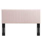 Modway Eloise Channel Tufted Performance Velvet Twin Headboard FredCo