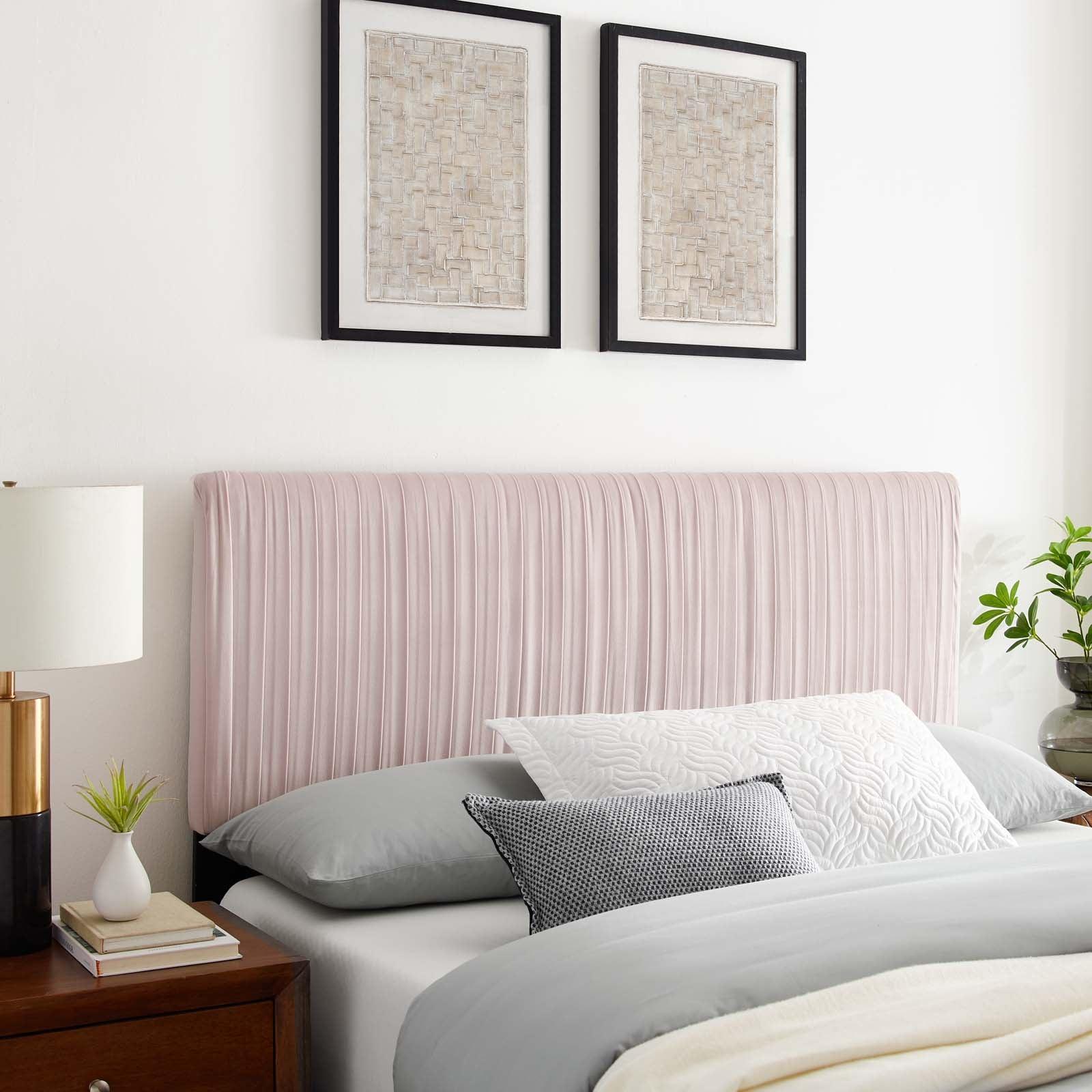 Modway Eloise Channel Tufted Performance Velvet Twin Headboard FredCo
