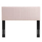 Modway Eloise Channel Tufted Performance Velvet Twin Headboard FredCo