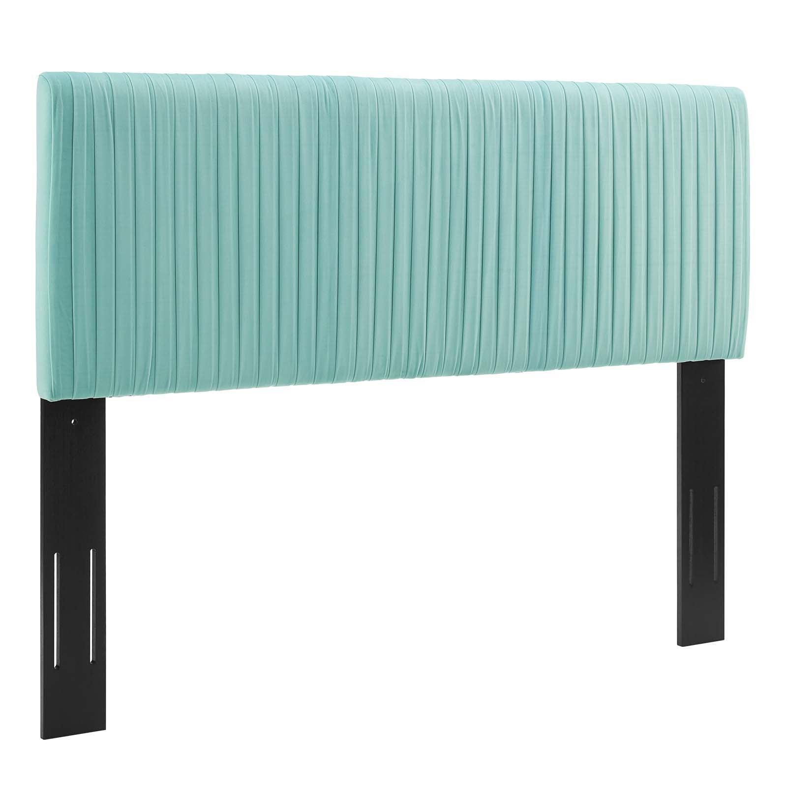 Modway Eloise Channel Tufted Performance Velvet Twin Headboard FredCo