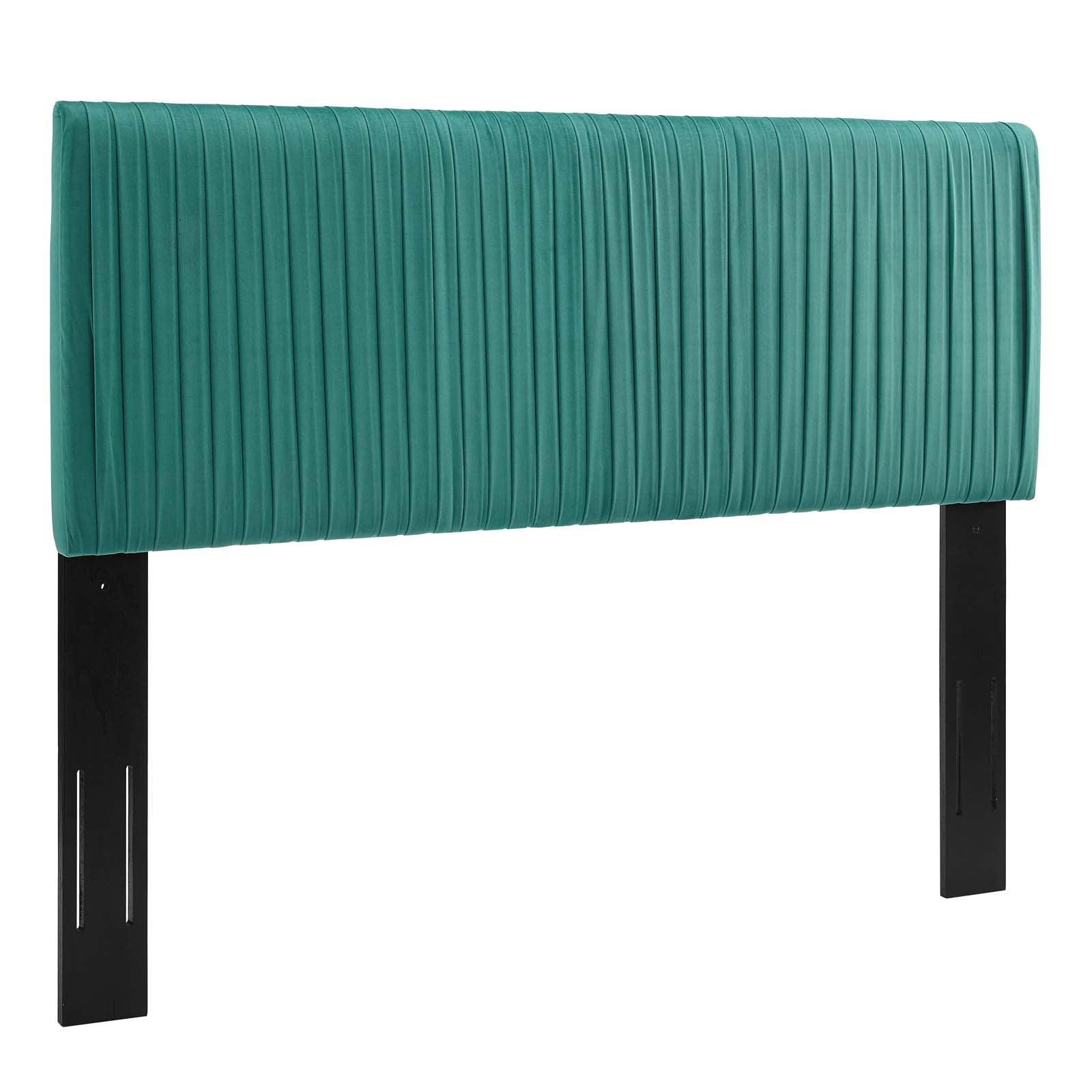 Modway Eloise Channel Tufted Performance Velvet Twin Headboard FredCo