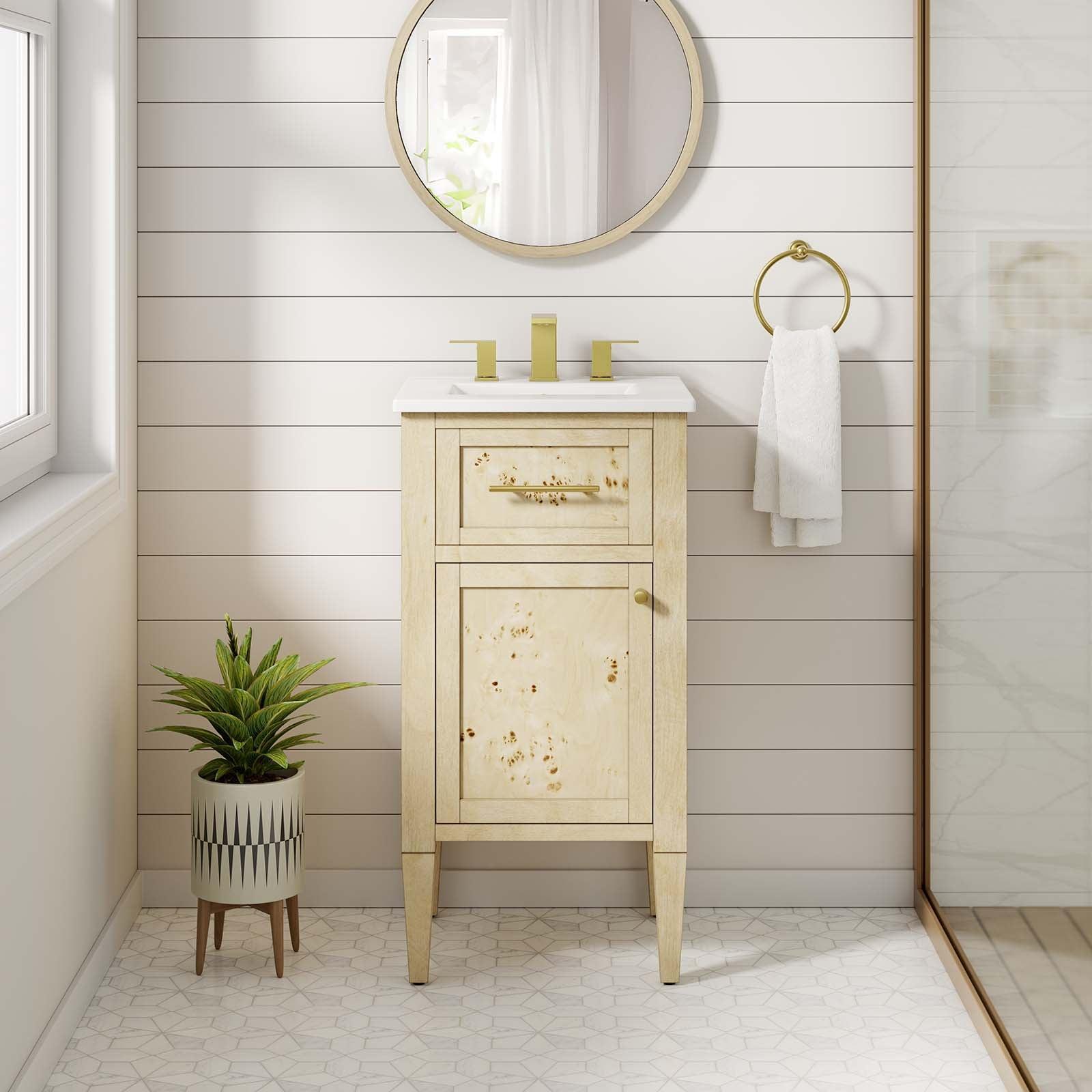 Modway Elysian 18" Wood Bathroom Vanity FredCo