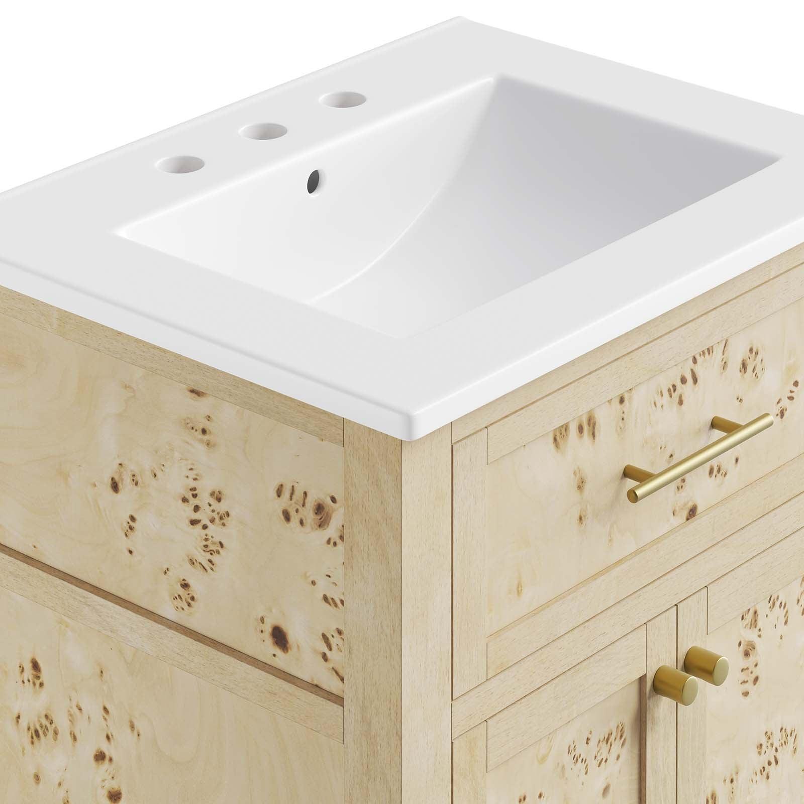 Modway Elysian 24" Wood Bathroom Vanity FredCo
