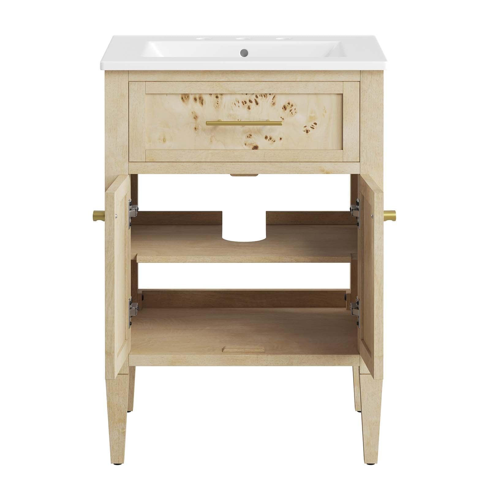 Modway Elysian 24" Wood Bathroom Vanity FredCo
