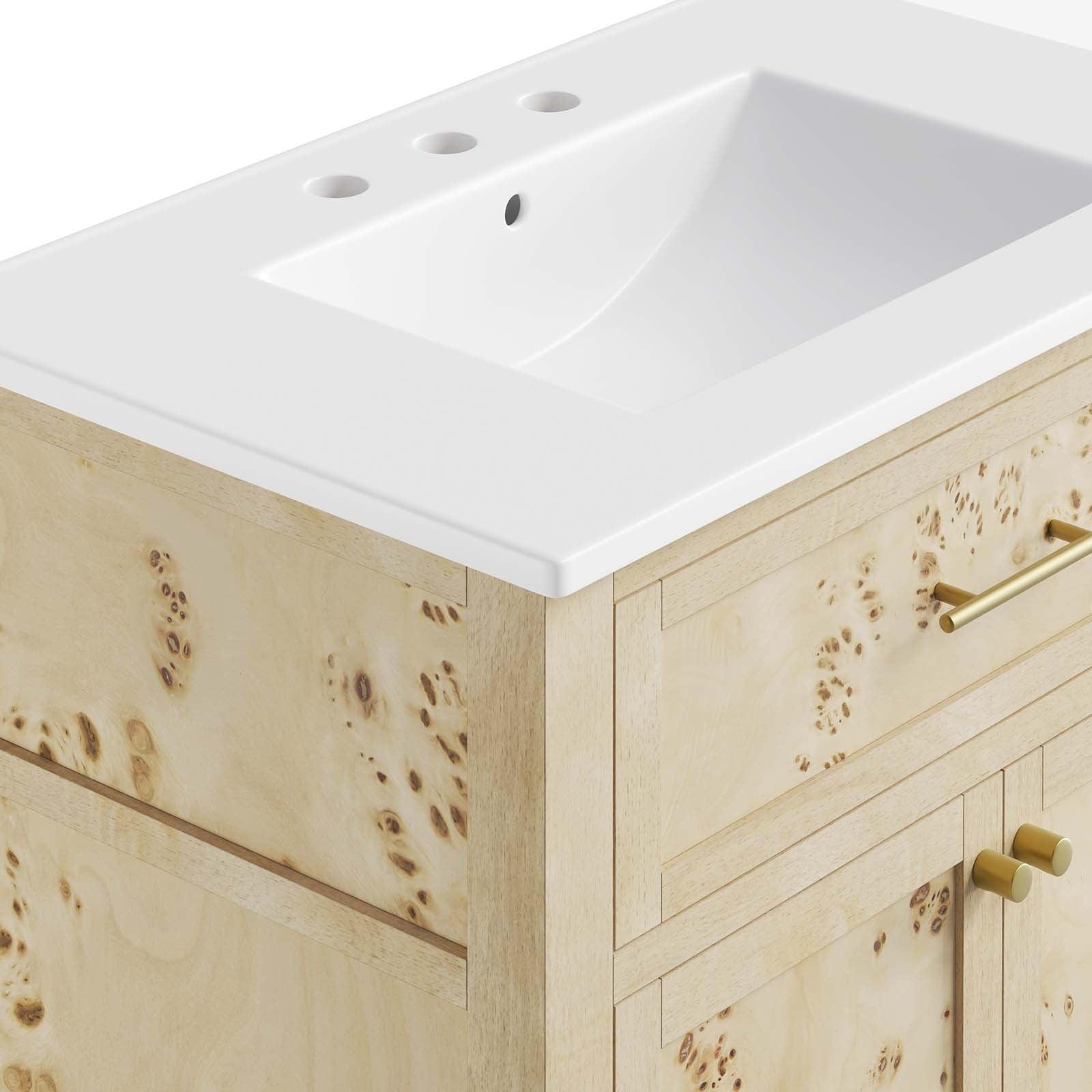 Modway Elysian 30" Wood Bathroom Vanity FredCo