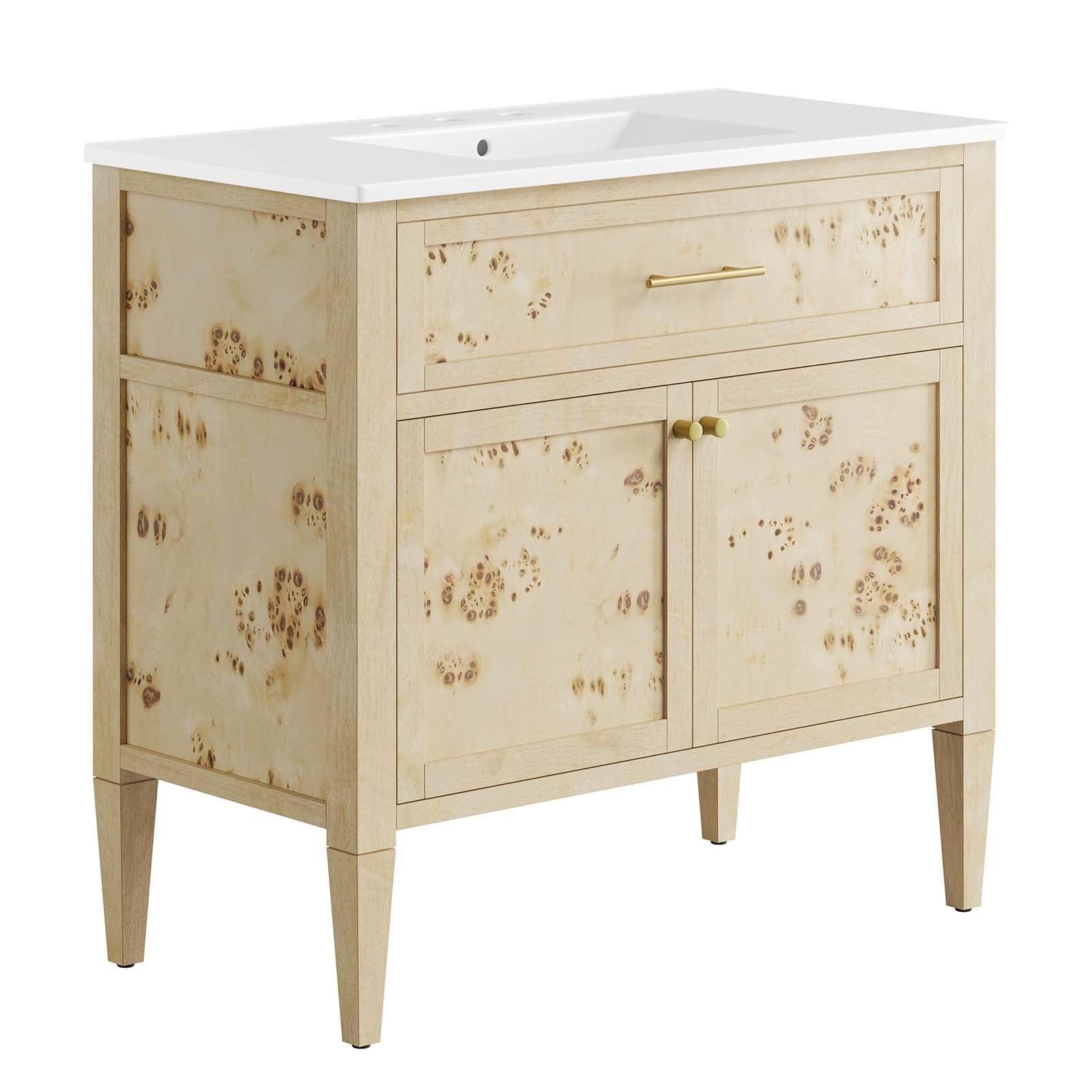 Modway Elysian 36" Wood Bathroom Vanity FredCo