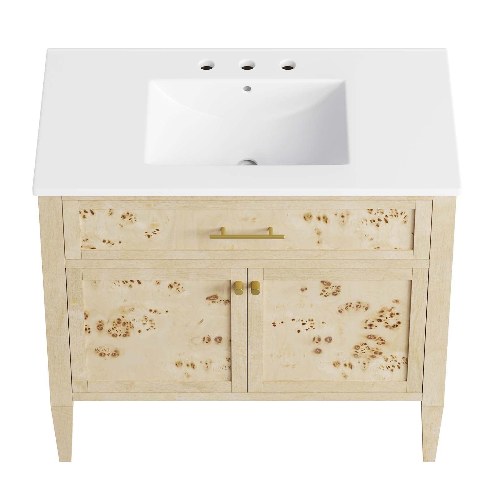 Modway Elysian 36" Wood Bathroom Vanity FredCo