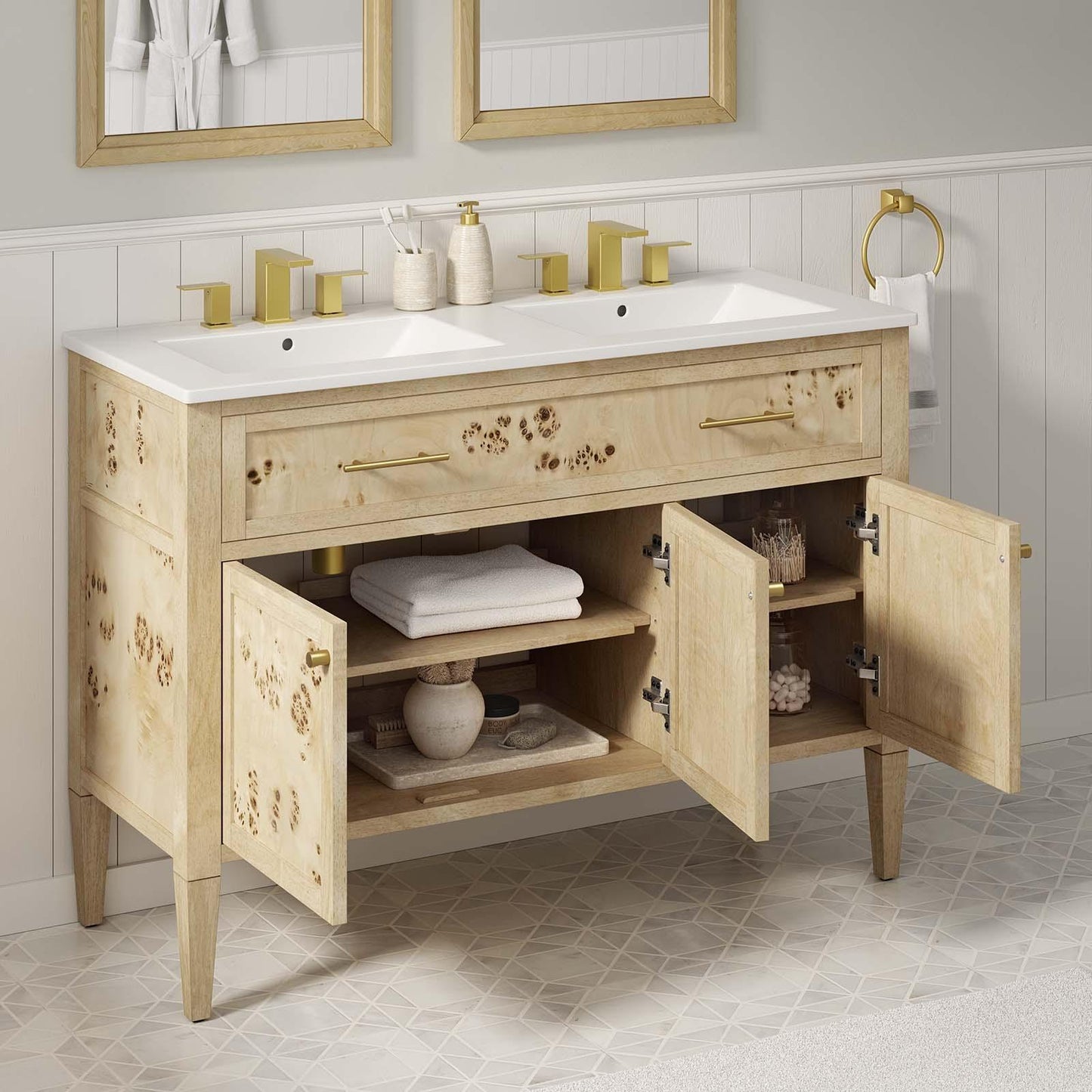 Modway Elysian 48" Double Sink Bathroom Vanity, EEI-6454 FredCo