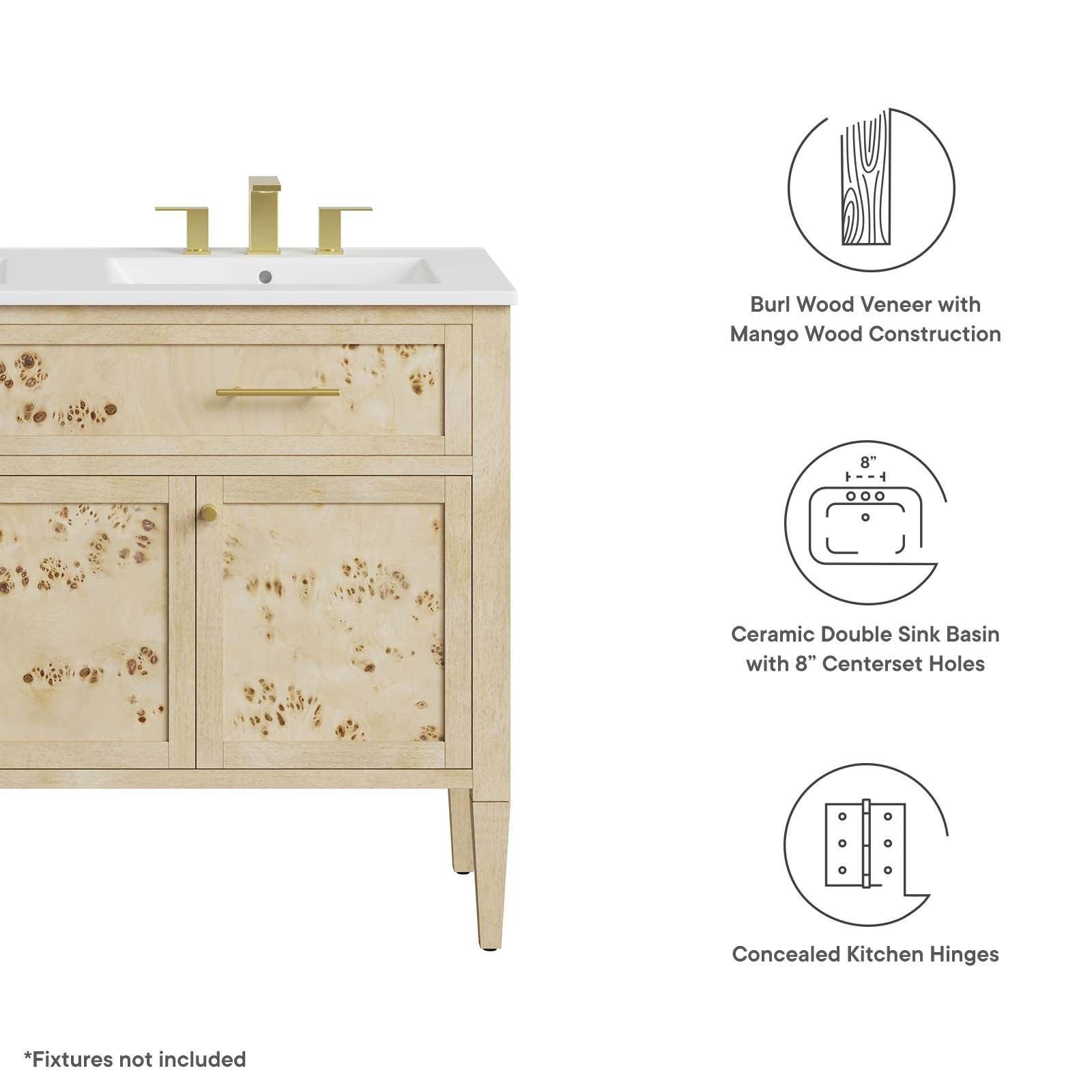 Modway Elysian 48" Double Sink Bathroom Vanity, EEI-6454 FredCo