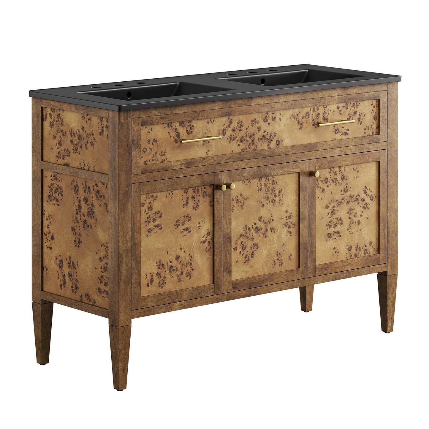Modway Elysian 48" Wood Double Sink Bathroom Vanity FredCo