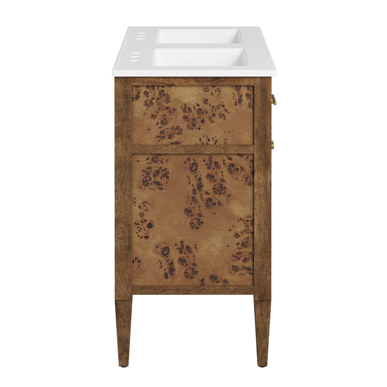 Modway Elysian 48" Wood Double Sink Bathroom Vanity FredCo