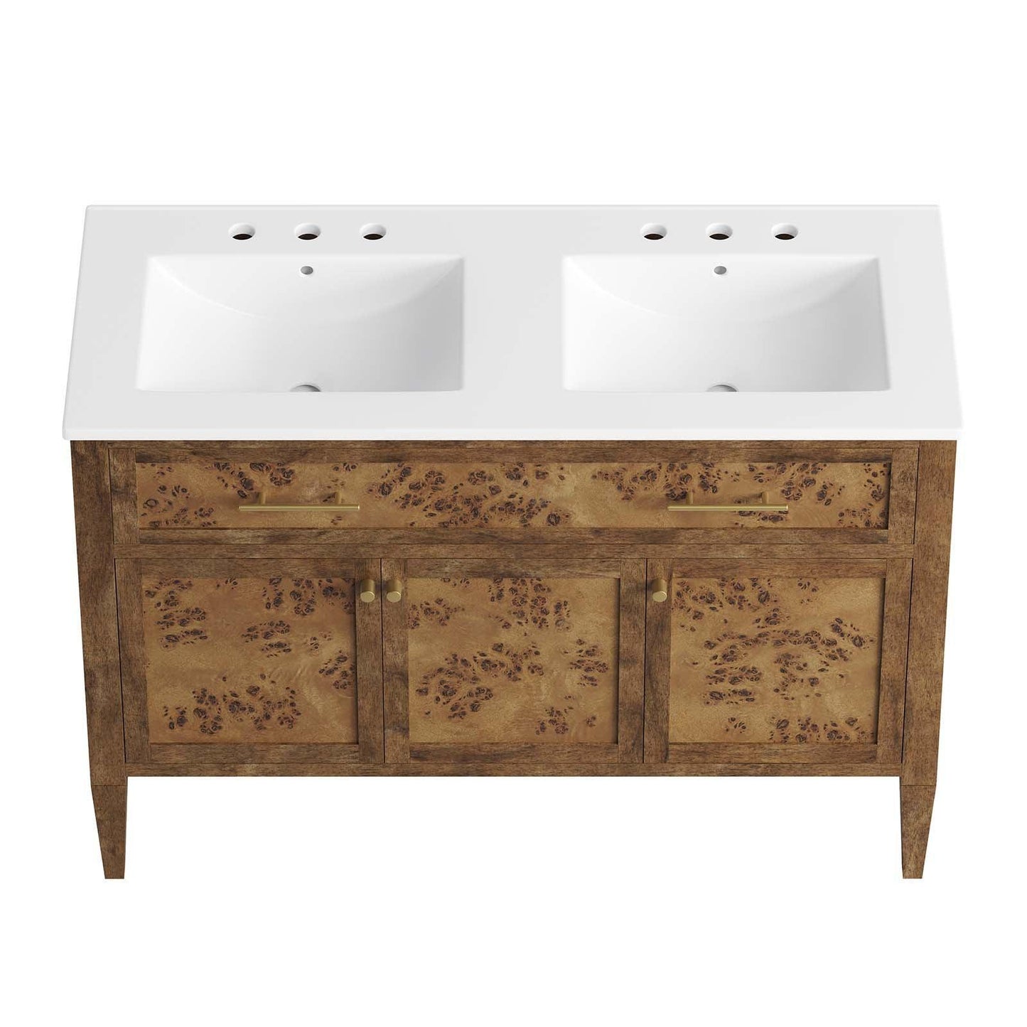 Modway Elysian 48" Wood Double Sink Bathroom Vanity FredCo