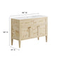 Modway Elysian 48" Wood Single Sink Bathroom Vanity FredCo