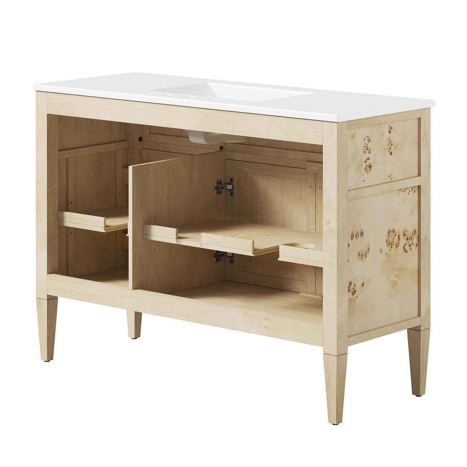 Modway Elysian 48" Wood Single Sink Bathroom Vanity FredCo