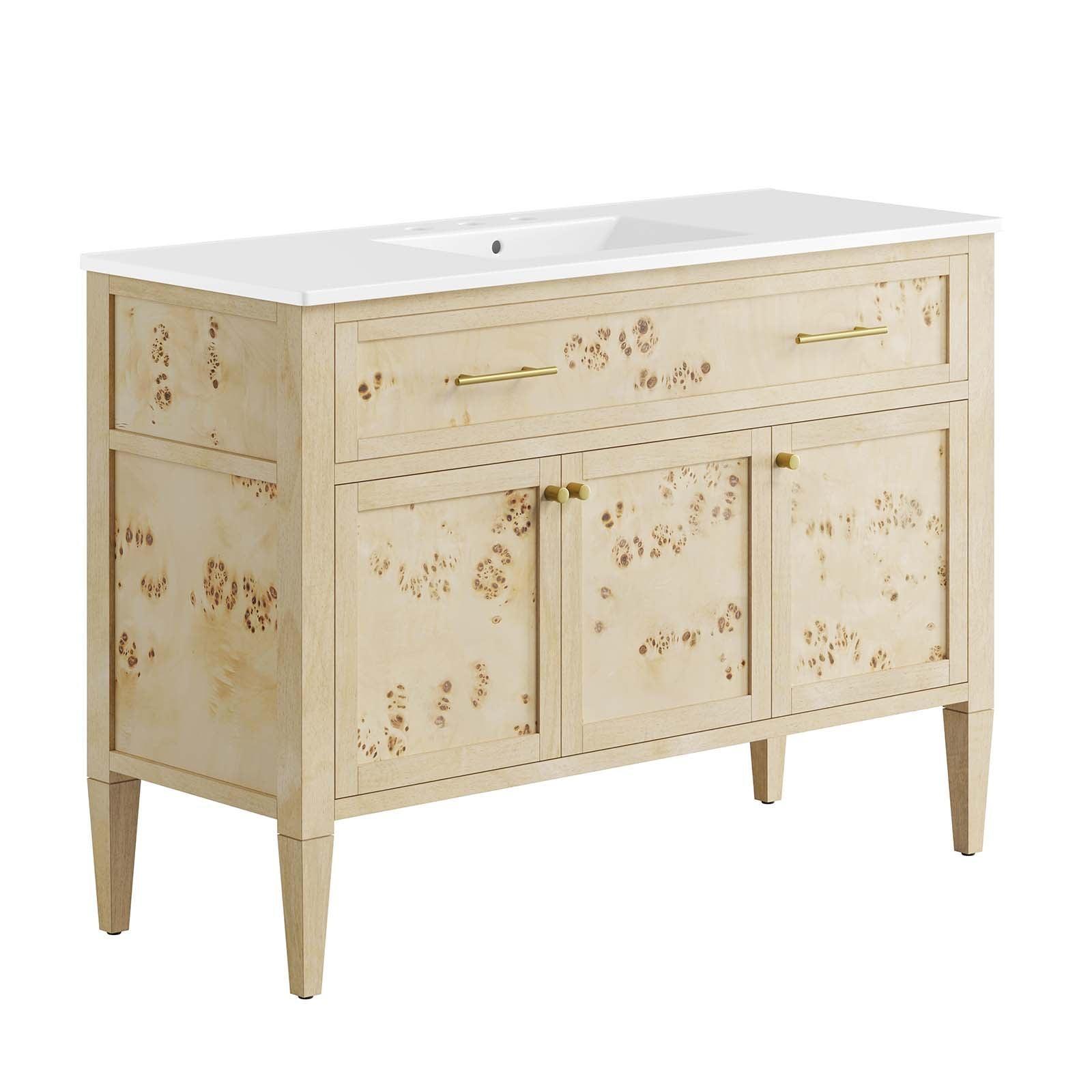 Modway Elysian 48" Wood Single Sink Bathroom Vanity FredCo