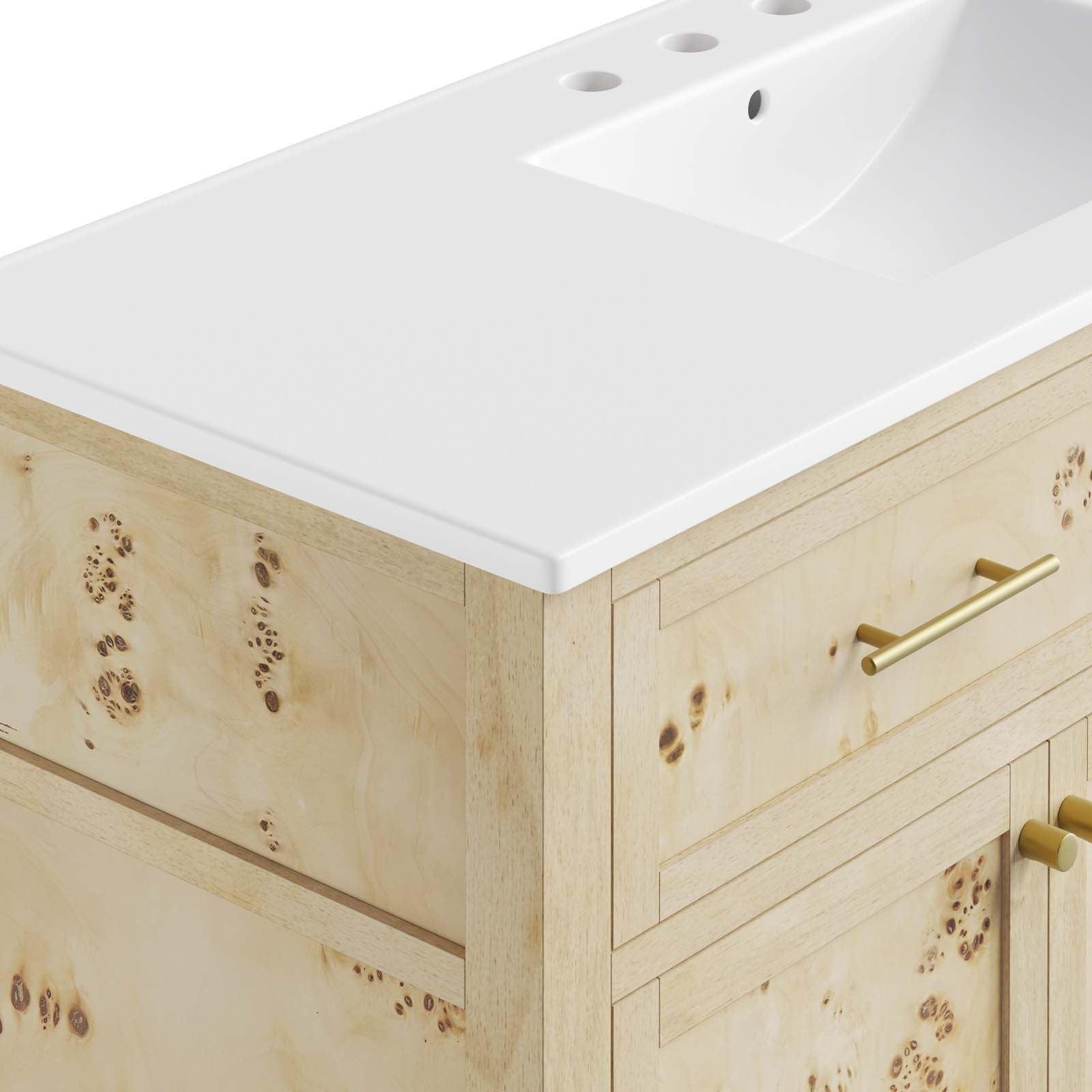 Modway Elysian 48" Wood Single Sink Bathroom Vanity FredCo