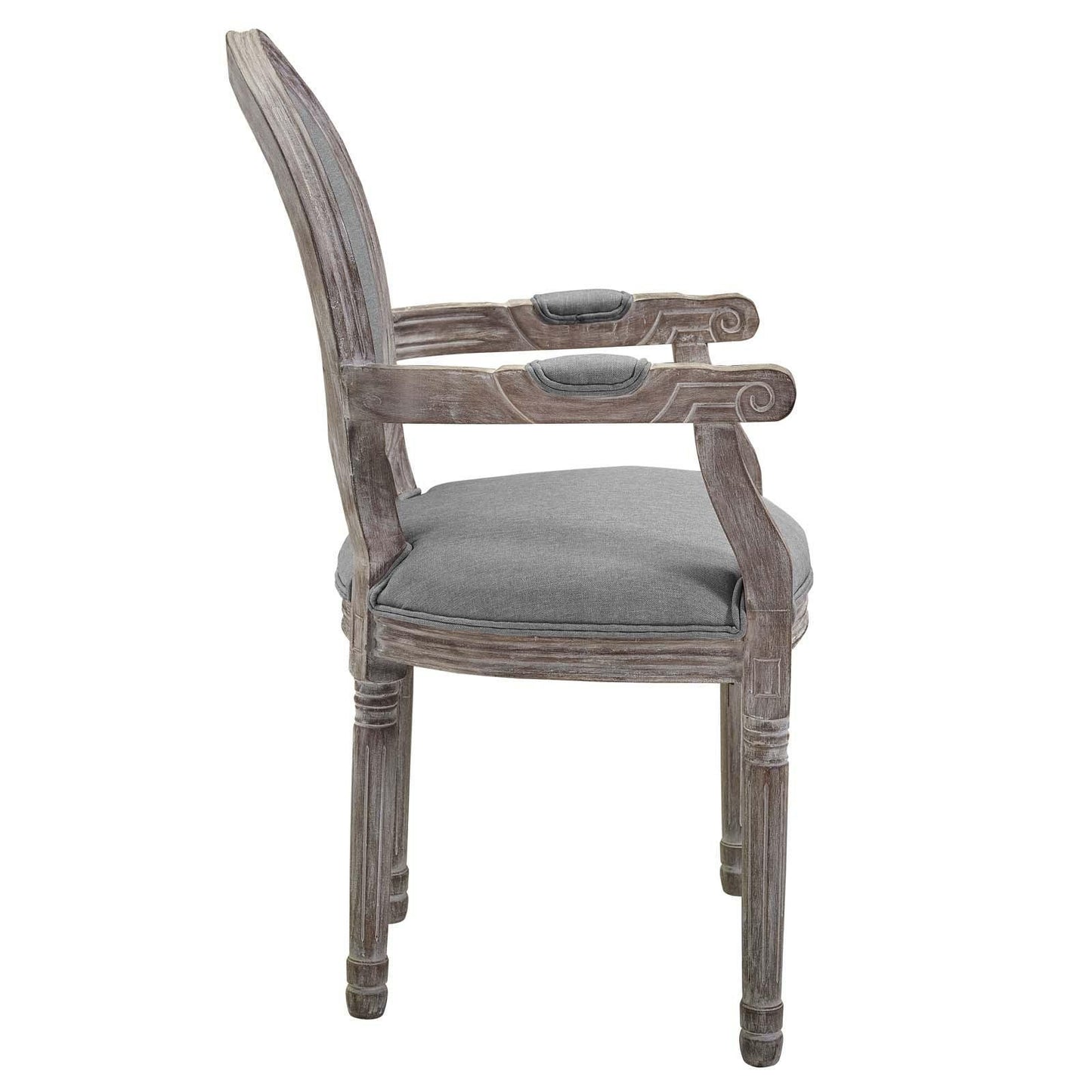 Modway Emanate Dining Armchair Upholstered Fabric Set of 2 FredCo