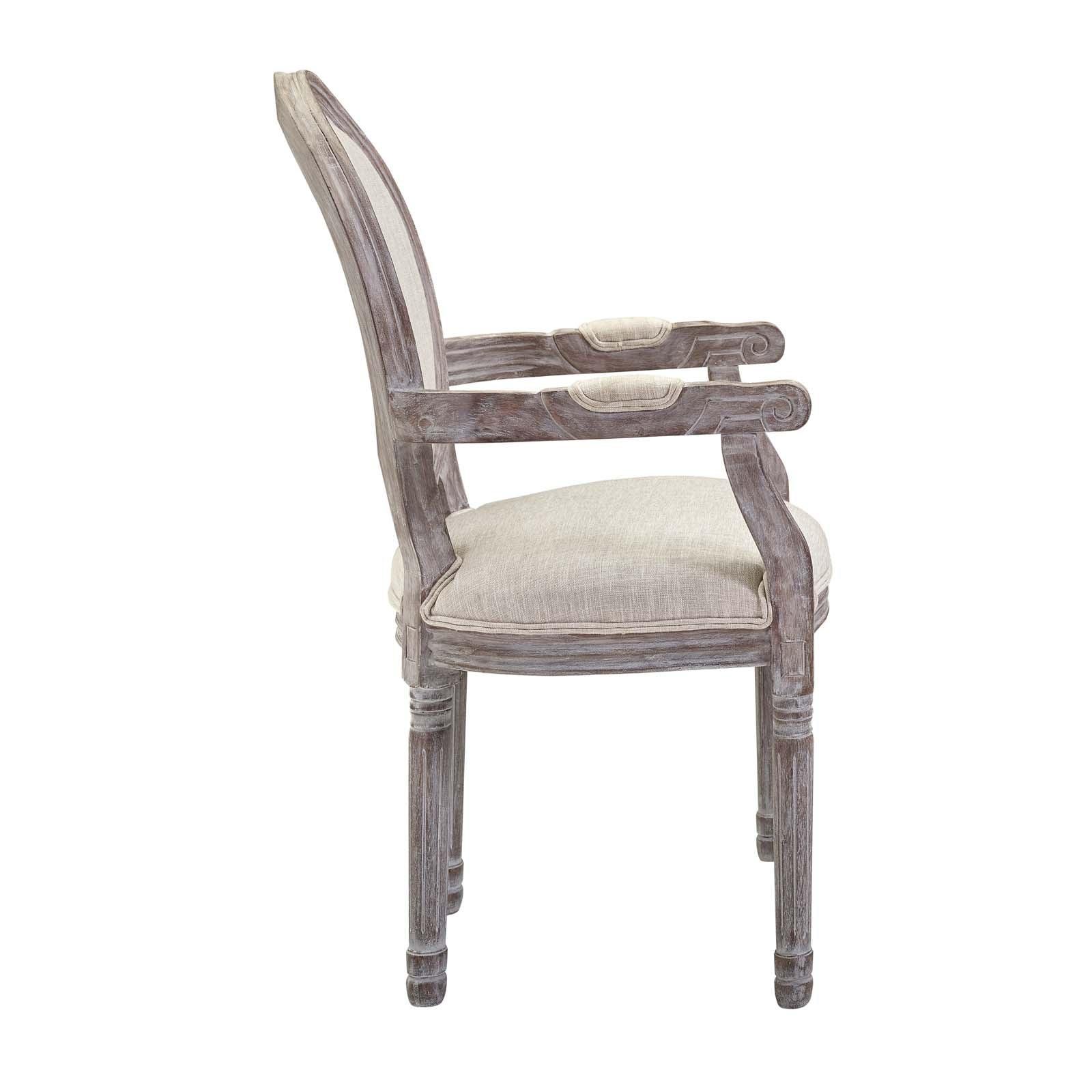 Modway Emanate Dining Armchair Upholstered Fabric Set of 4 FredCo