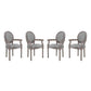 Modway Emanate Dining Armchair Upholstered Fabric Set of 4 FredCo