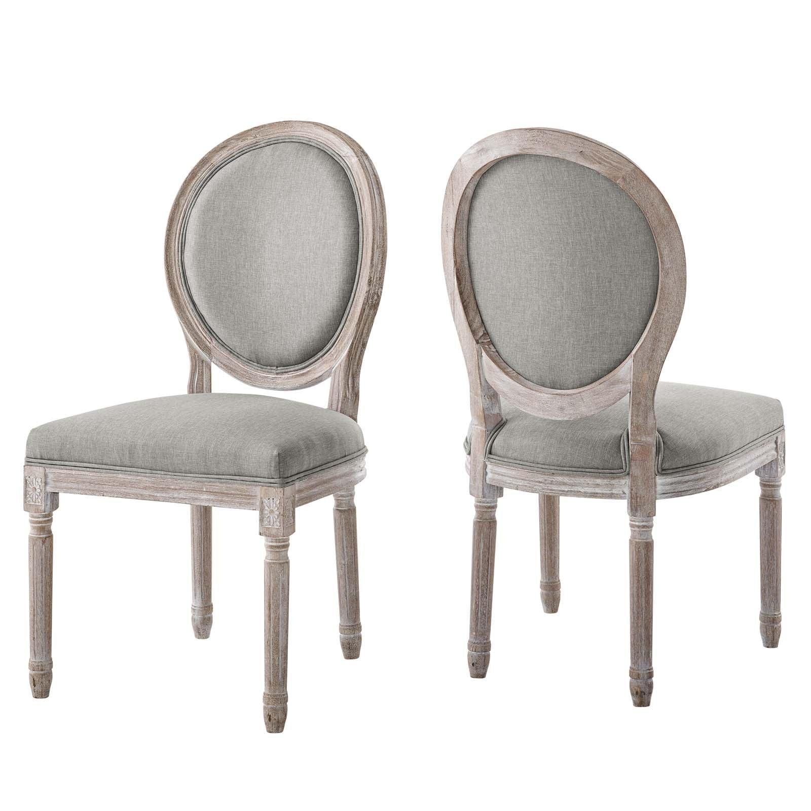 Modway Emanate Dining Side Chair Upholstered Fabric Set of 2 FredCo