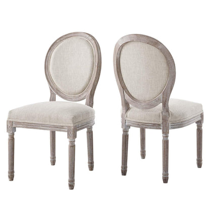 Modway Emanate Dining Side Chair Upholstered Fabric Set of 2 FredCo