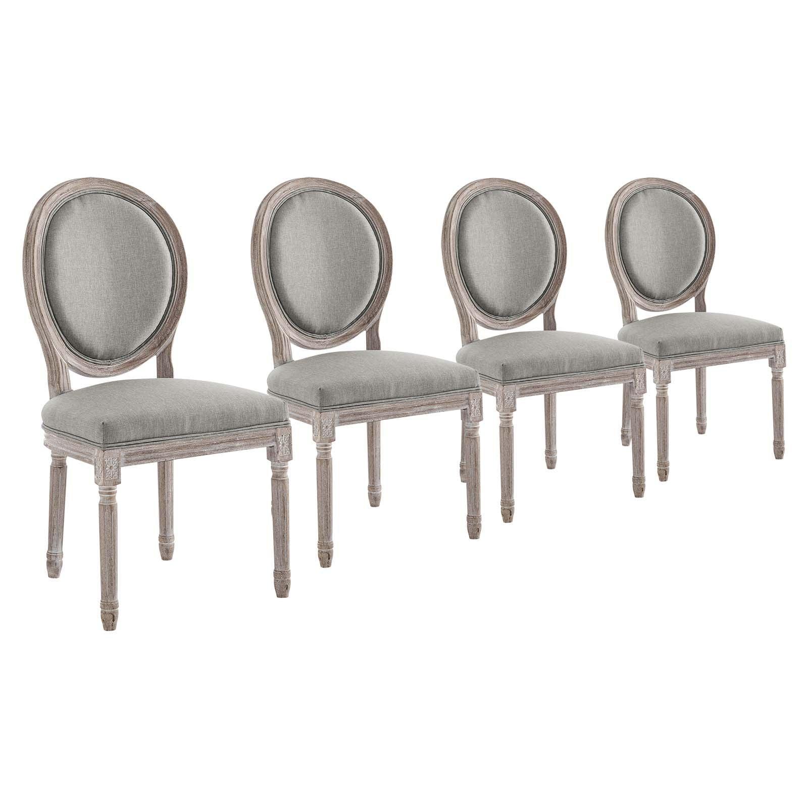 Modway Emanate Dining Side Chair Upholstered Fabric Set of 4 FredCo