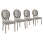 Modway Emanate Dining Side Chair Upholstered Fabric Set of 4 FredCo