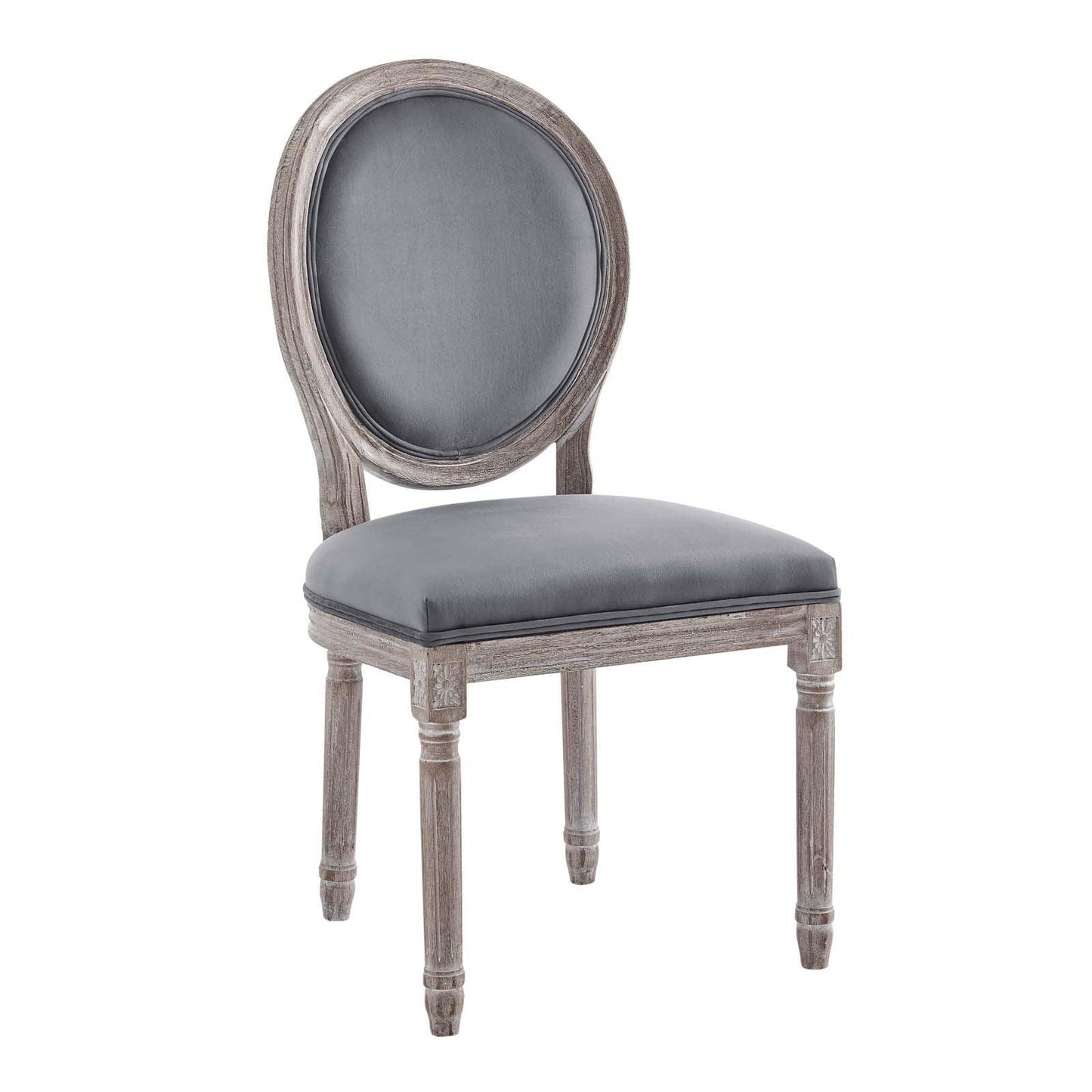 Modway Emanate Vintage French Performance Velvet Dining Side Chair FredCo