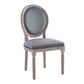Modway Emanate Vintage French Performance Velvet Dining Side Chair FredCo