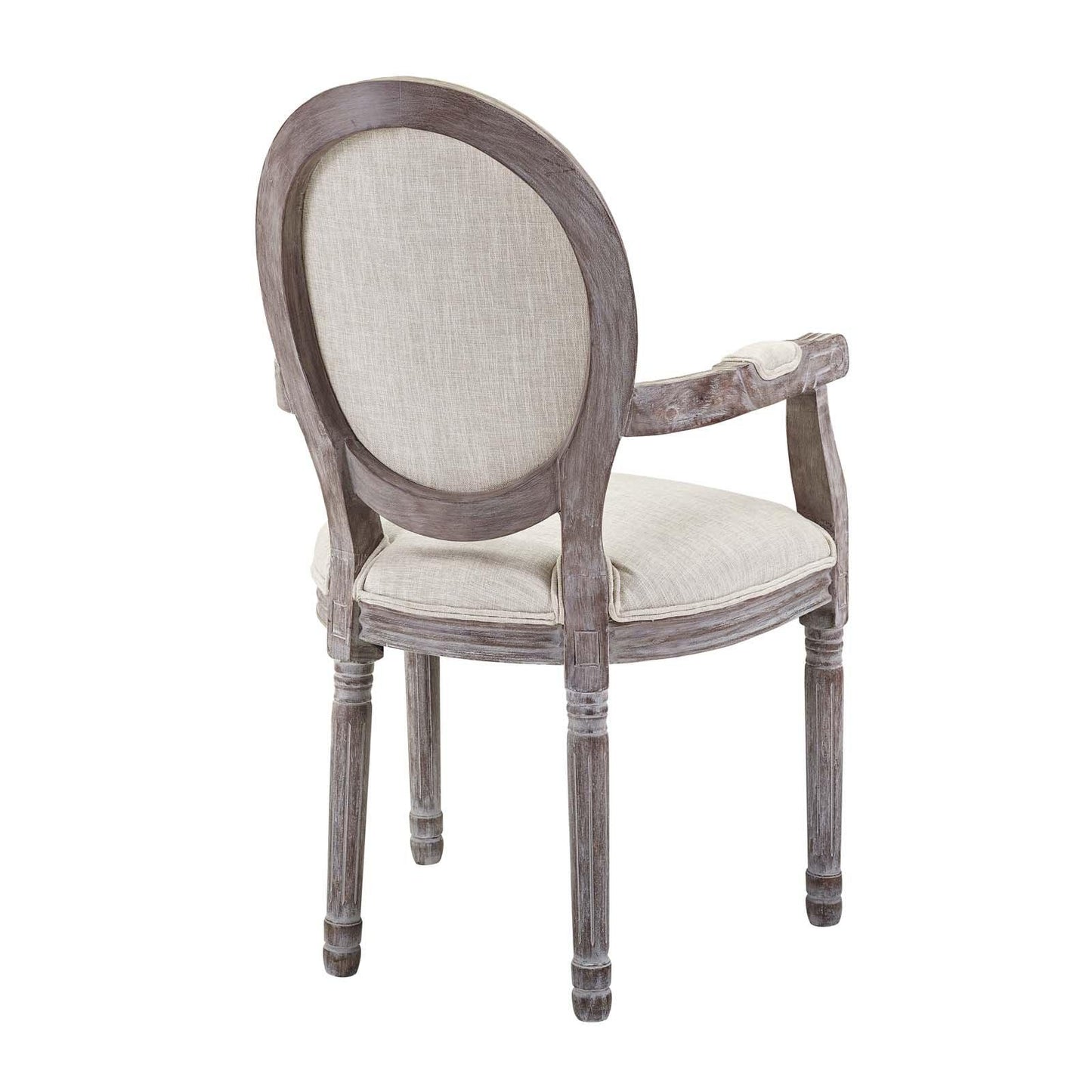 Modway Emanate Vintage French Upholstered Fabric Dining Armchair FredCo