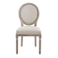 Modway Emanate Vintage French Upholstered Fabric Dining Side Chair FredCo